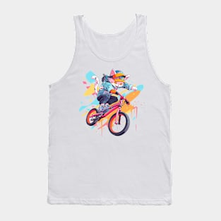 cat biker Tank Top